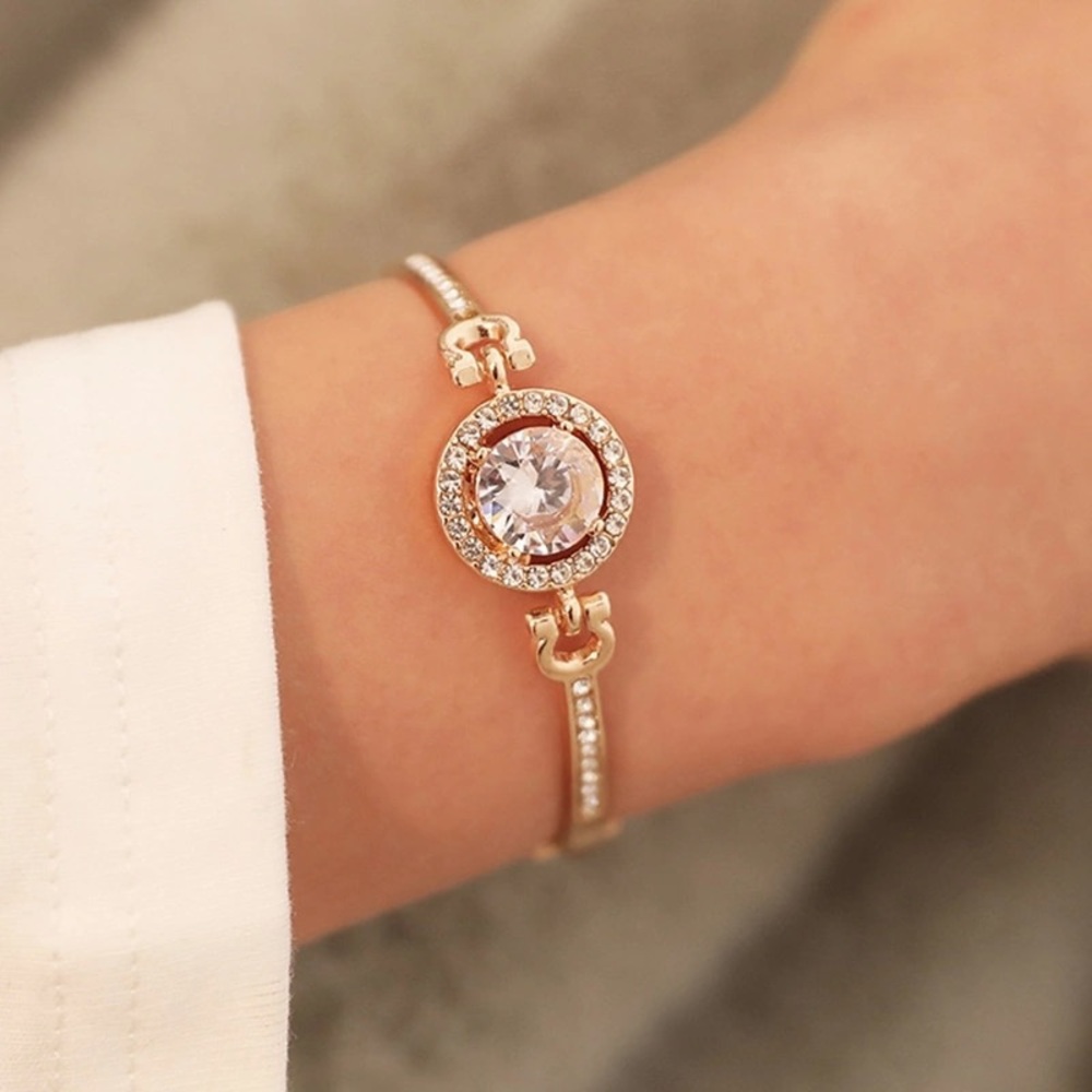 NWT Halo CZ Bracelet - Rose, Gold, Silver - Picture 6 of 6